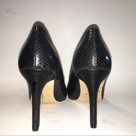 Adrienne Vittadini Heels Buckle Toe Snake Skin Sz9 - Picture 3 of 8